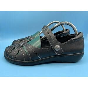 BASS MADELYN Black Slip-On Mary Jane Casual Comfort Shoes Women's Sz 8 M